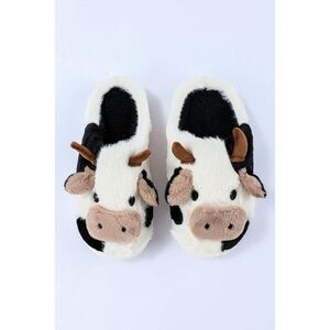 Azura Exchange  Cartoon Animal Cow Plush Slippers